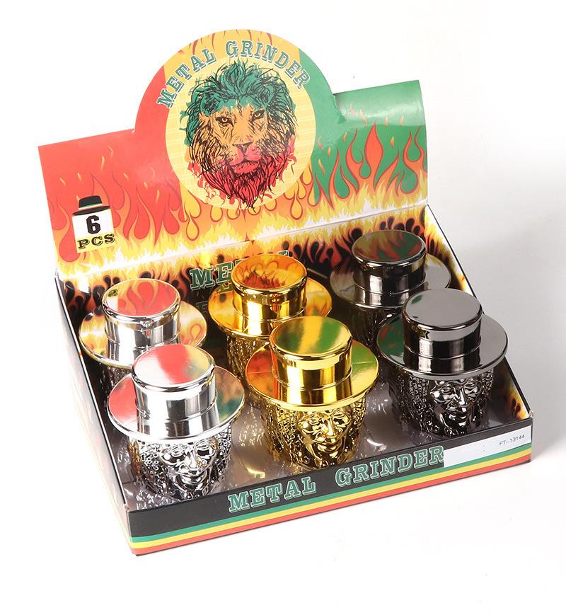 76mm 3 Layer Bob Marley Herb Grinder