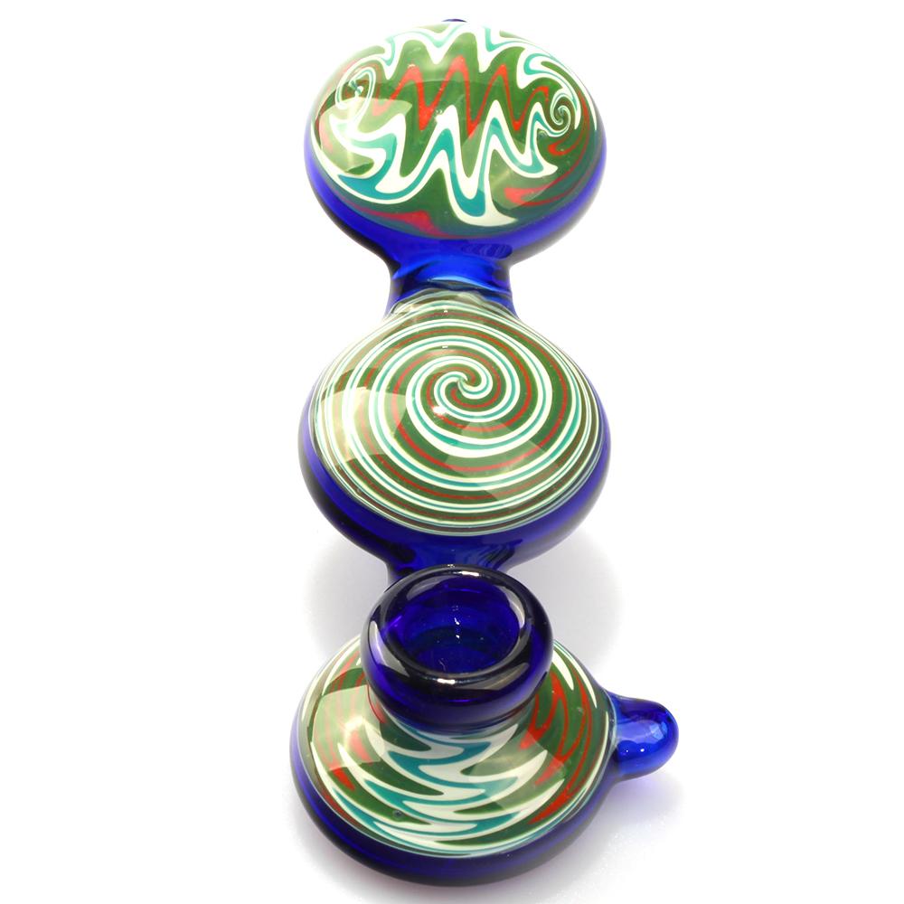 Wig Wag 3-Section Glass Pipe