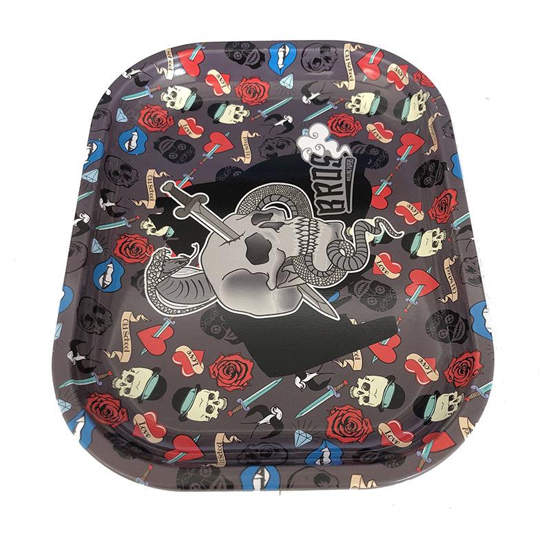 Batch Cartoon Pattern Metal Cigarette Rolling Tray