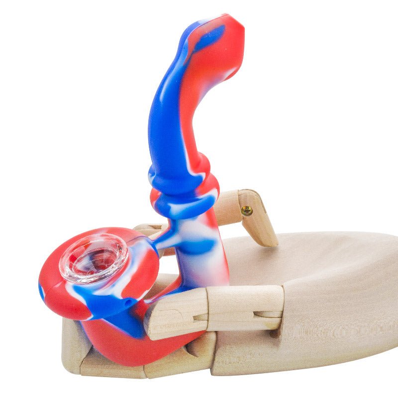 Camouflage Silicone Sherlock Pipe (Random Color)