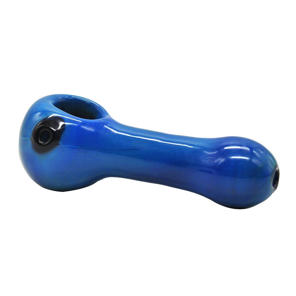 Blue Glass Tobacco Pipe - PuffingBird