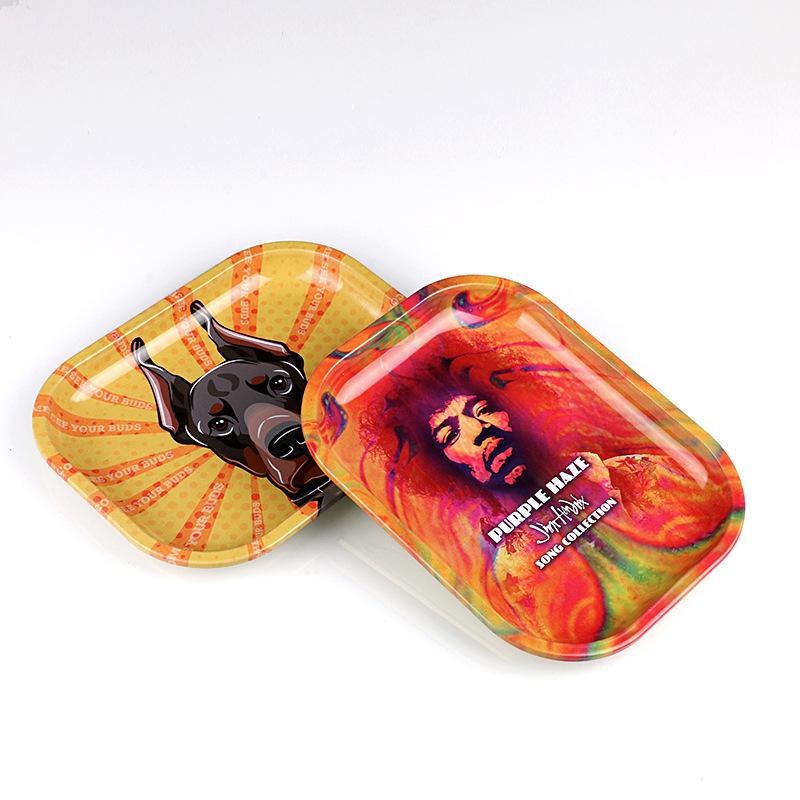 Multi Metal Cigarette Storage Rolling Tray