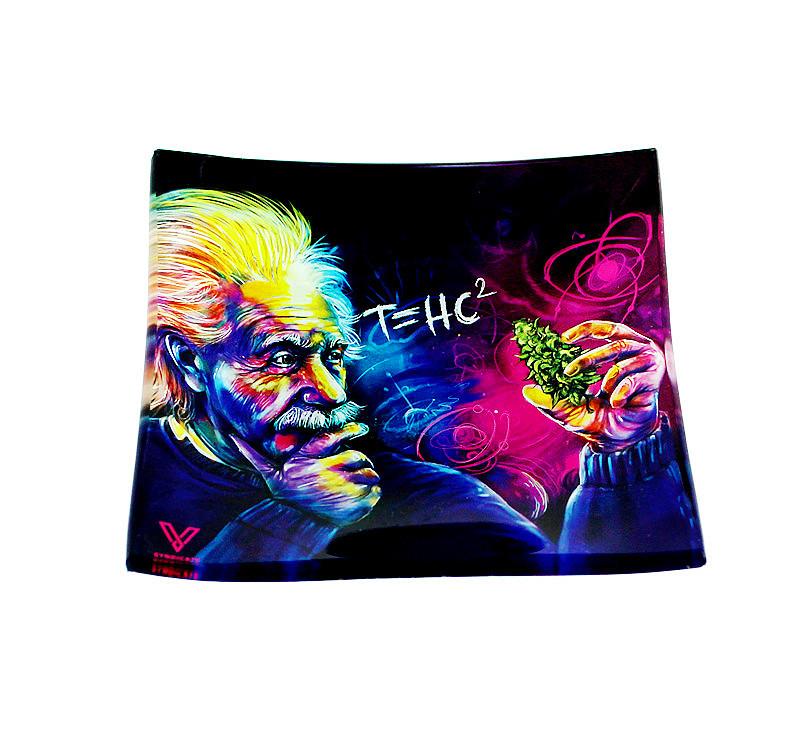 Glass Rectangular Cigarette Rolling Tray