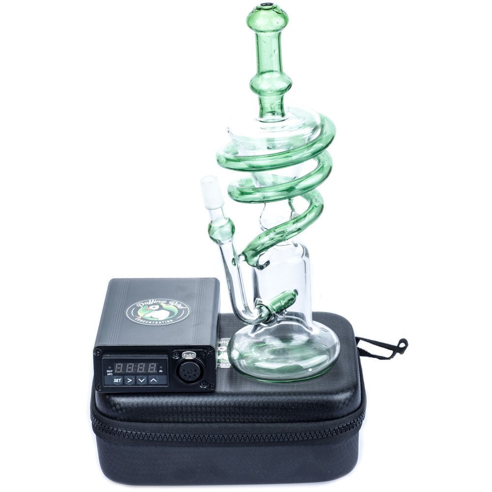Quartz Enail W/ Spiral Recycler Dab Rig Bundle