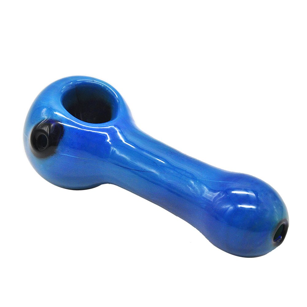 Blue Glass Tobacco Pipe - PuffingBird