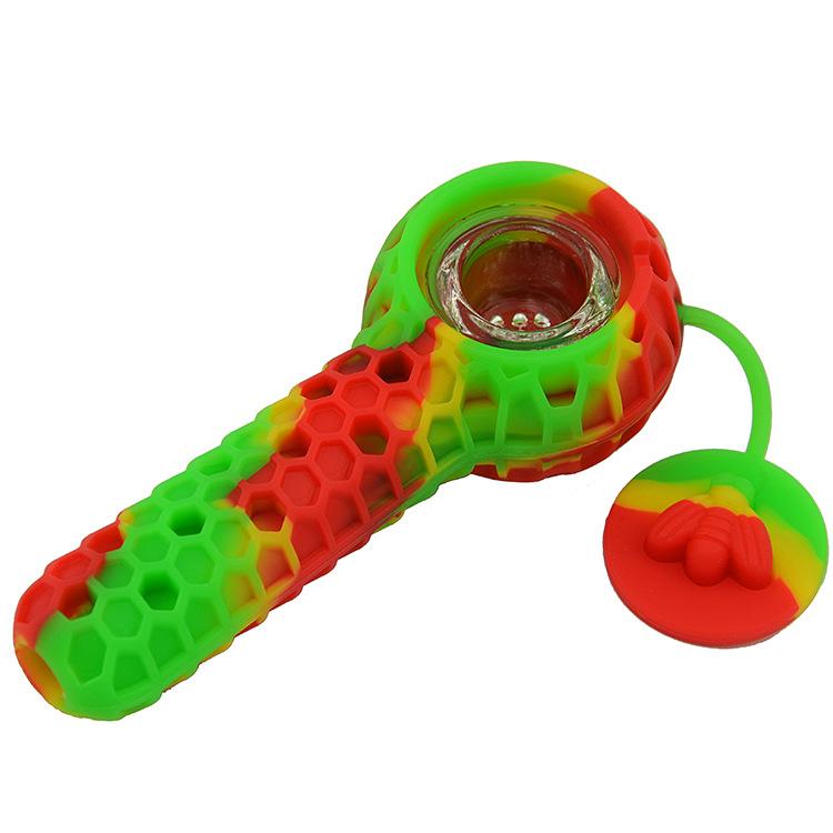 Honeybee Camouflage Silicone Pot Pipe