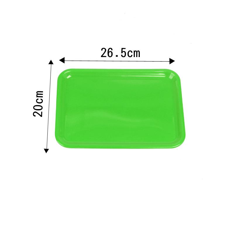 Melamine Green Storage Rolling Tray