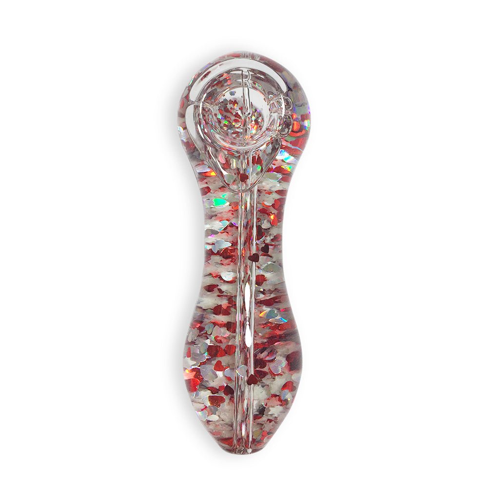 Sparkly Glitter Glass Pipe (Random Color)