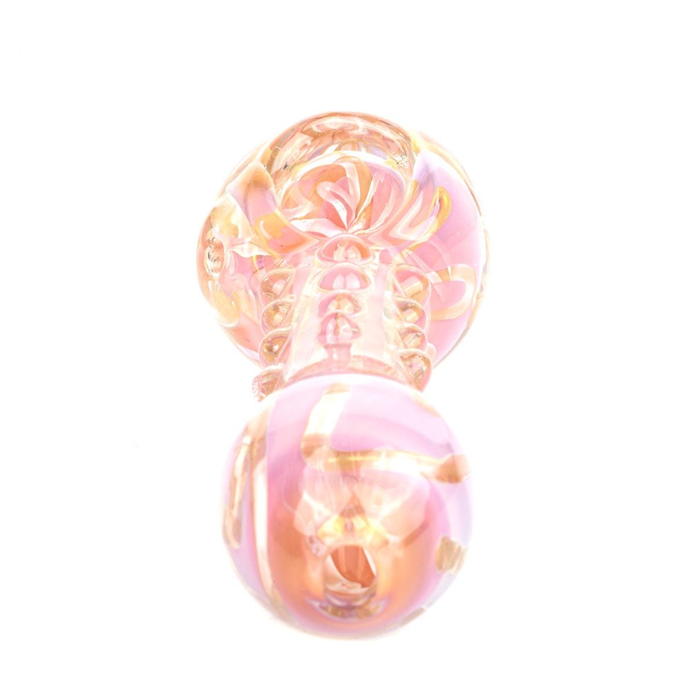 Pink Girly Fumed Glass Spoon Pipe