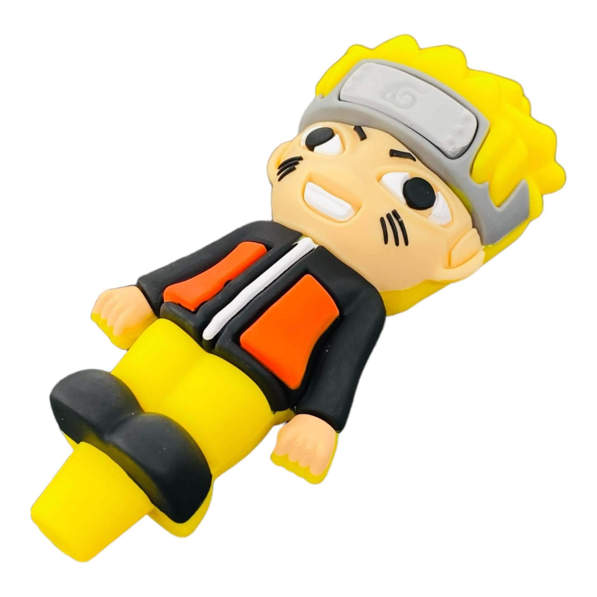 Naruto Uzumaki Silicone Pipe with Glass Bowl