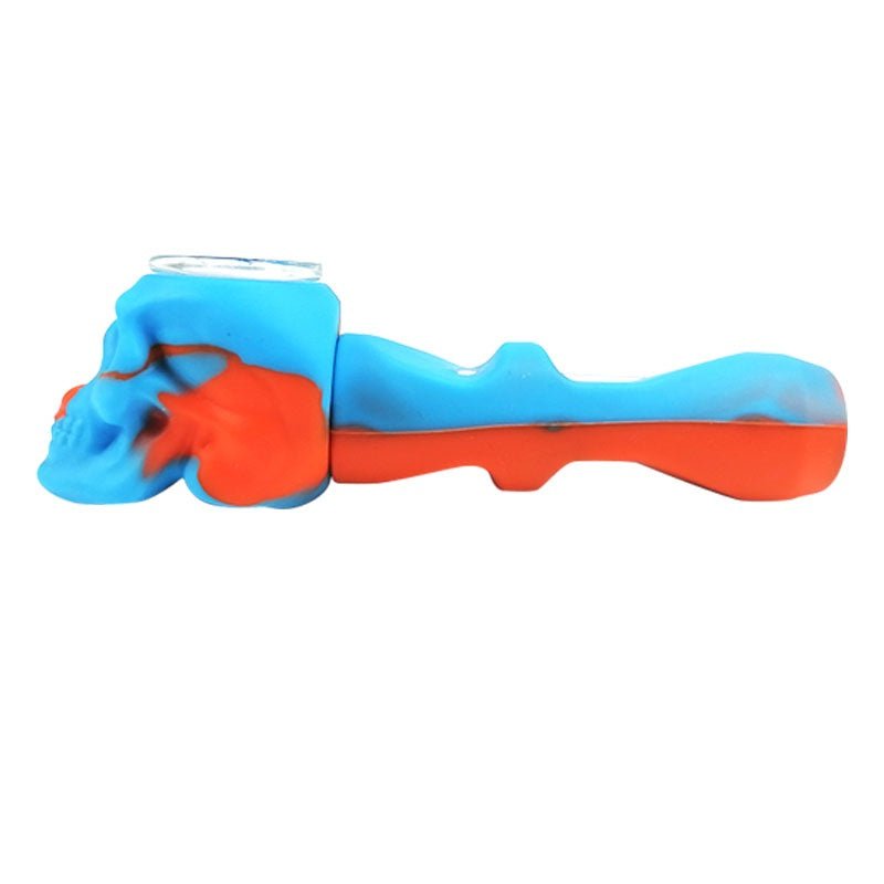 Skull Silicone Hand Pipe - PuffingBird