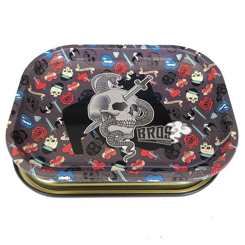 Batch Cartoon Pattern Metal Cigarette Rolling Tray