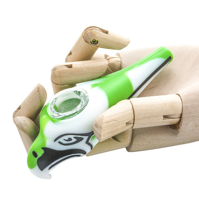 Silicone Seahawks Hand Pipe (Random Color)