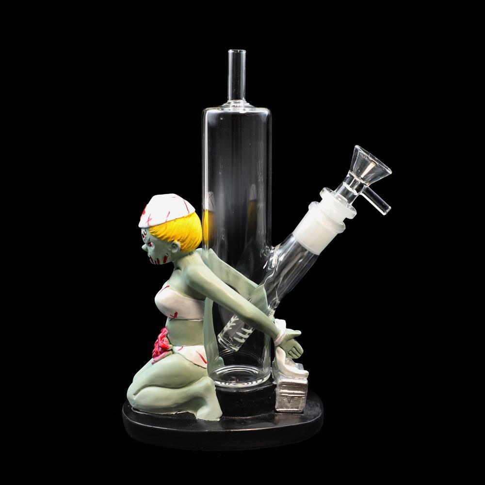 Zombie Nurse Silicone Glass Water Pipe