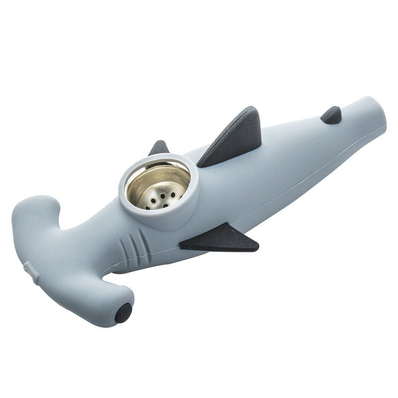 Shark Silicone Hand Pipe (Random Color)
