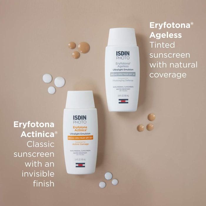 ISDIN Eryfotona Ageless Ultralight Tinted Mineral Sunscreen SPF 50 - 1.7 oz / 50 ml