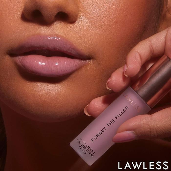 LAWLESS  Forget The Filler Lip Plumper Line Smoothing Gloss - Lavender Sorbet - pale pinky lavender - 0.11 oz / 3.3 mL - Standard size