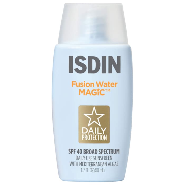 ISDIN Fusion Water Magic SPF 40 Sunscreen with Hyaluronic Acid and Vitamin E - 1.7 oz/50 mL