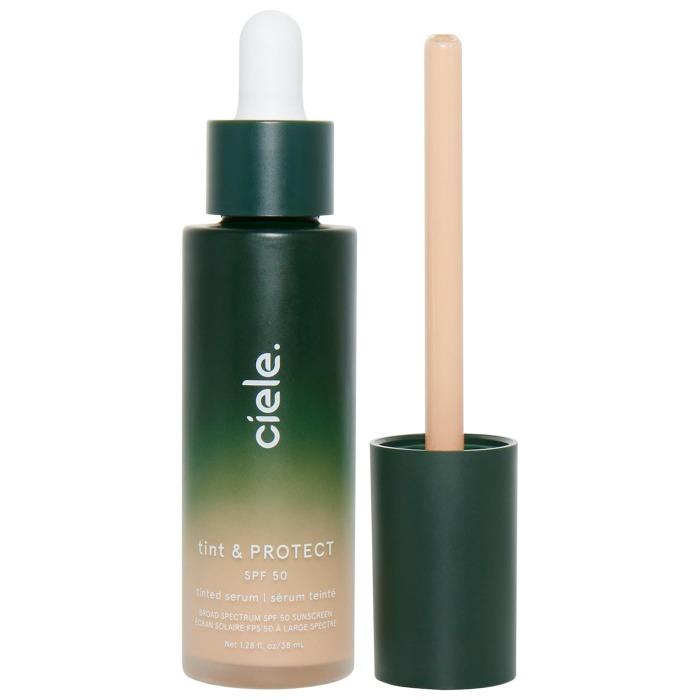 ciele  tint & PROTECT medium coverage serum foundation with SPF 50+ - 03 | Light - light - 1.28 oz