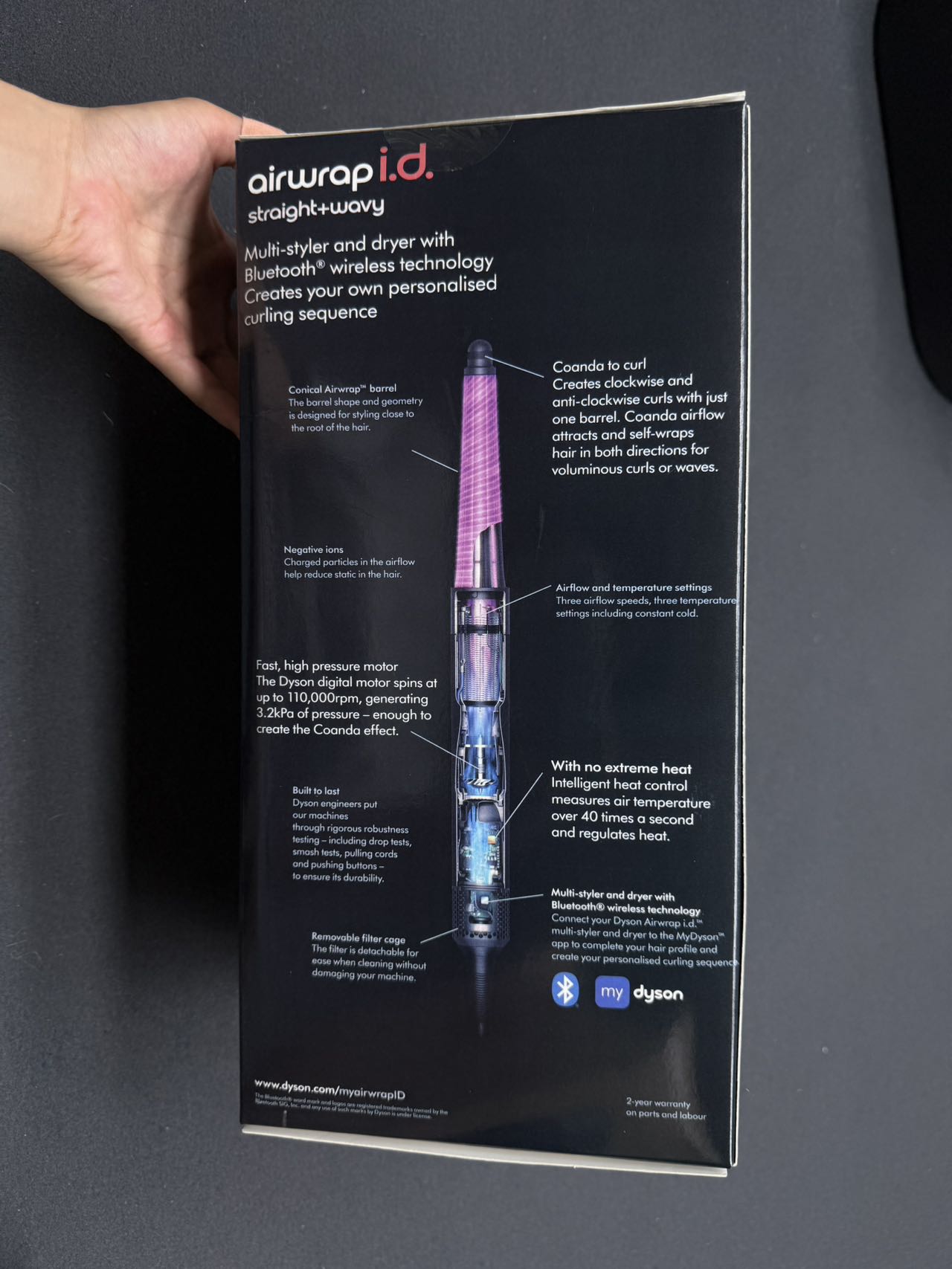 Electronic hair straightening comb HS08