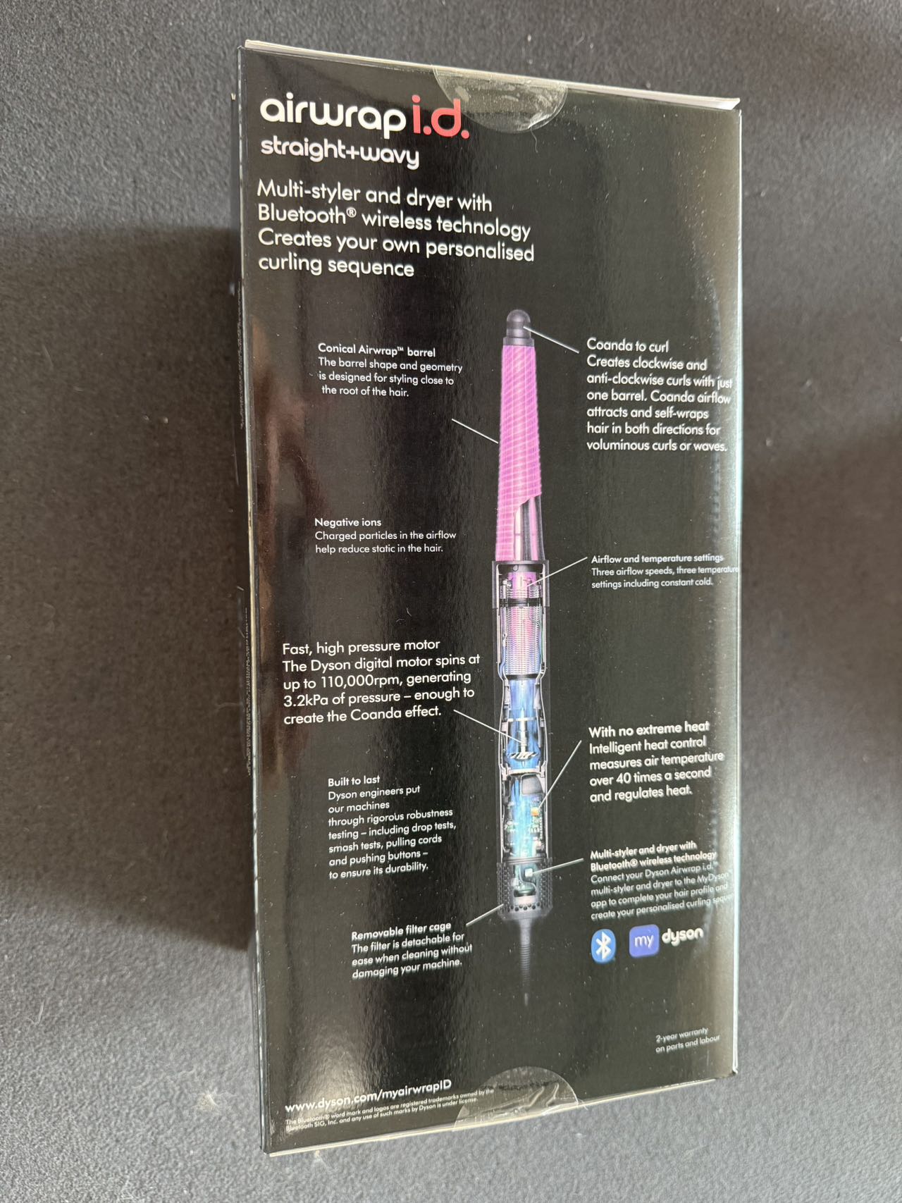 Electronic hair straightening comb HS08