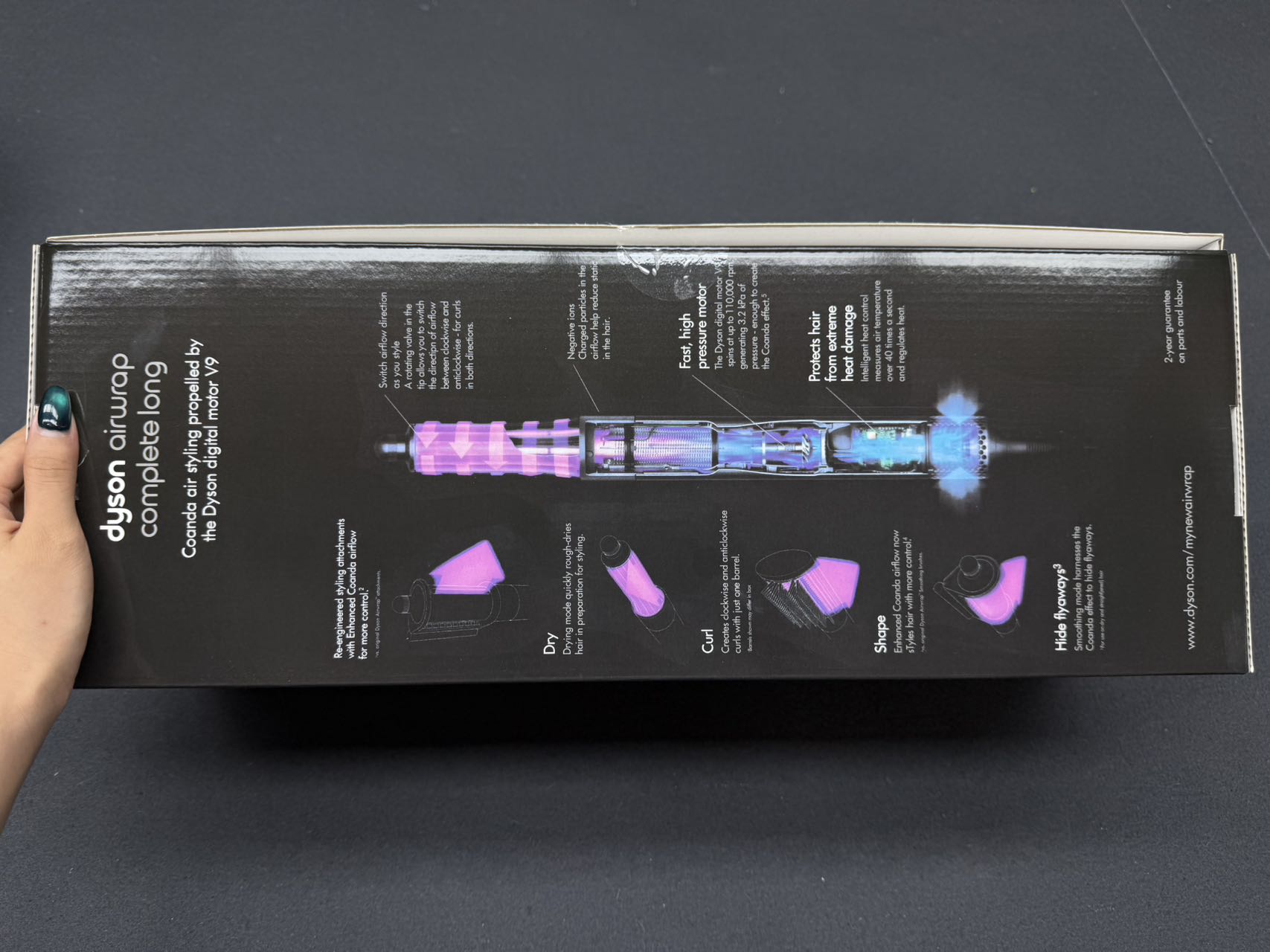 Electronic hair straightening comb HS05+