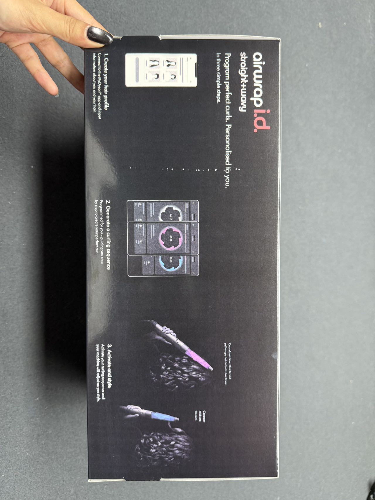 Electronic hair straightening comb HS08