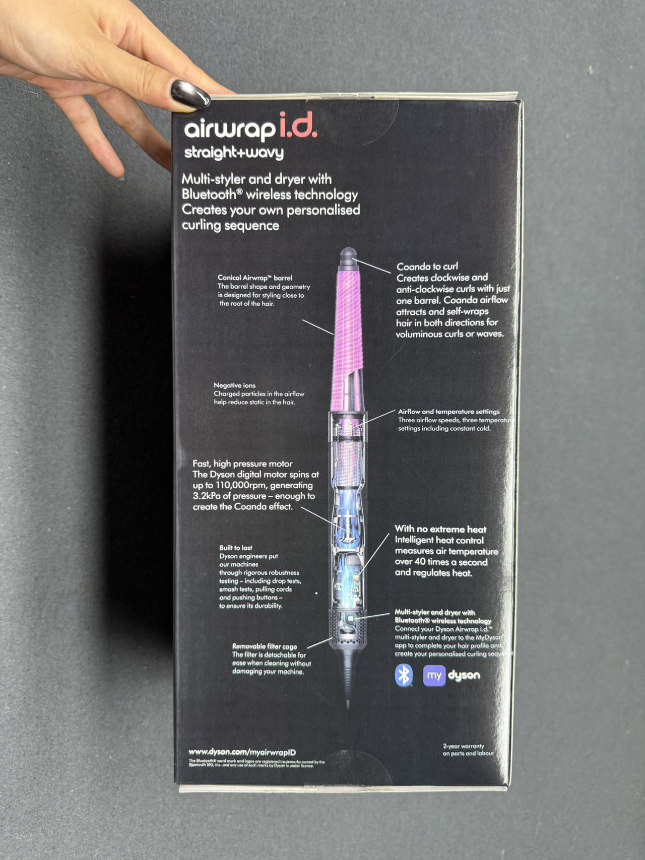 Electronic hair straightening comb HS08