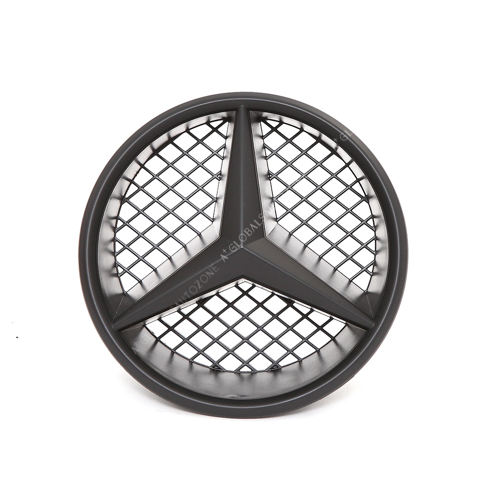 Matte Black Front Bumper Grille Emblems For Mercedes Benz C-Class W204 S204 C204 2008-2014 C180 C200 C230 C250 C280 C300 C350 Matte Black Benz Grilles Star Logo Badge