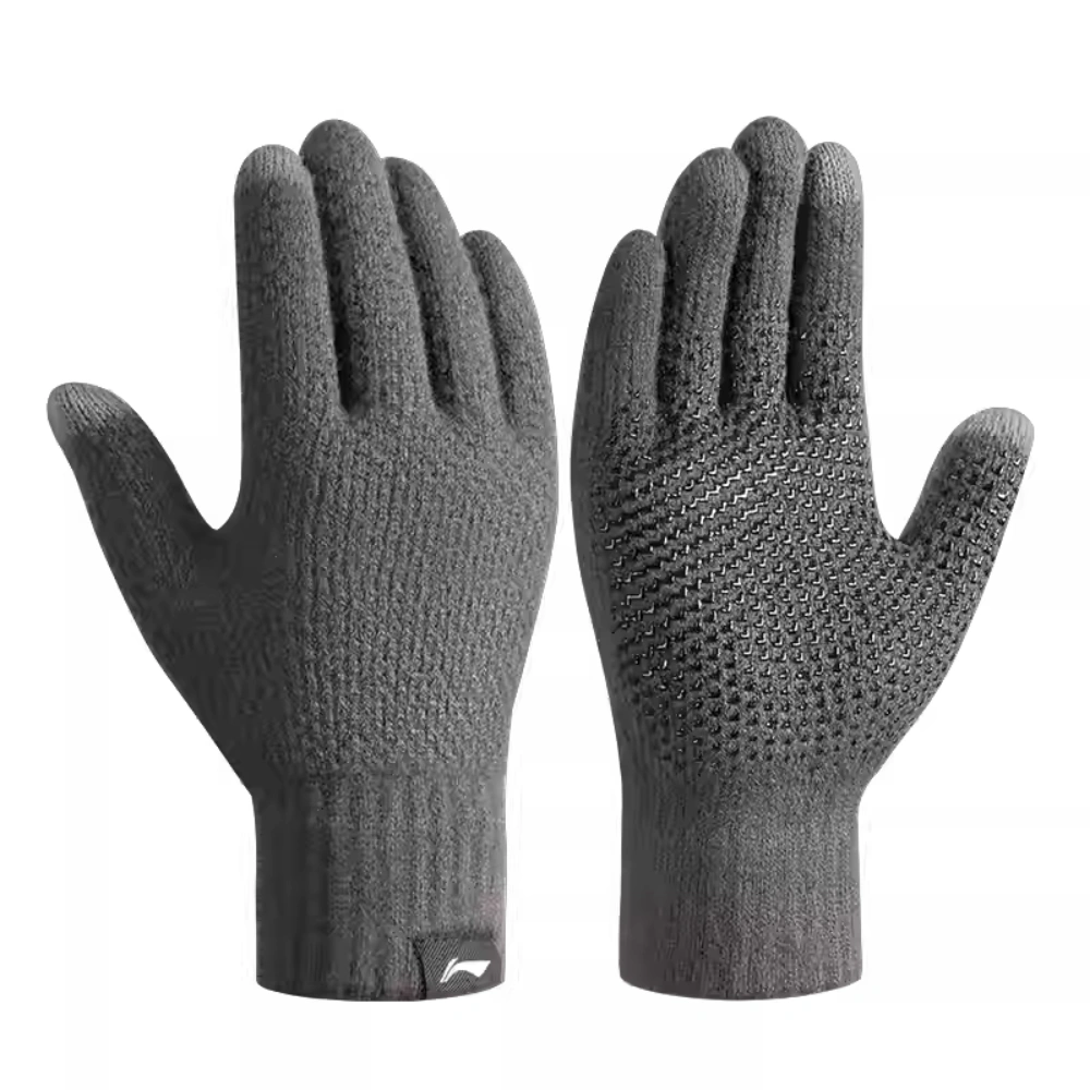 Fleece-Lined Knitted Gloves