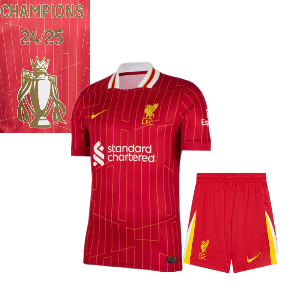 Liverpool Home Kids Suit 24/25 - CHAMPIONS 24/25