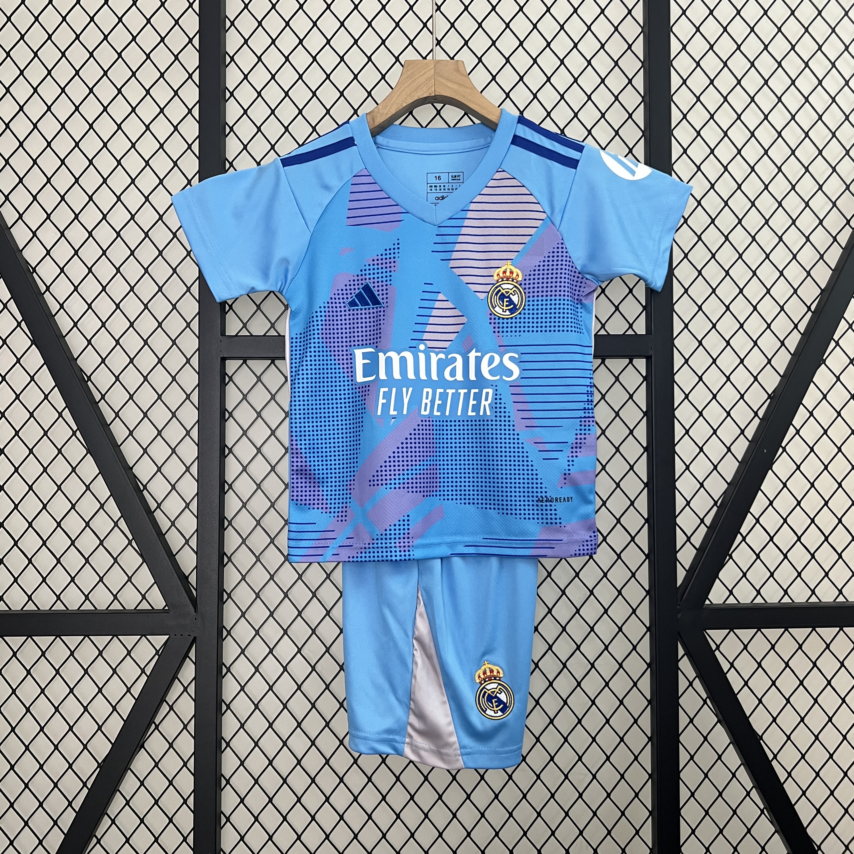 Real Madrid Goalkeeper Kids Suit 24/25 Blue