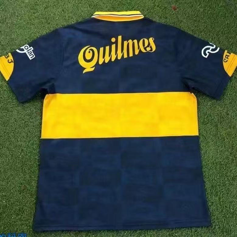 Boca Juniors 1996/97 Retro Home Jersey Quilmes Version Football Shirt