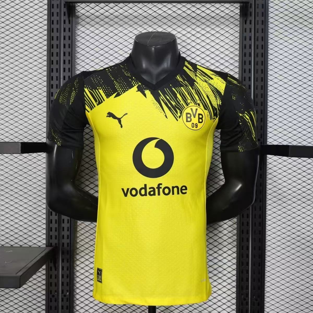 Borussia Dortmund 2025/26 Home Jersey Player Version – Yellow Black Vodafone Edition