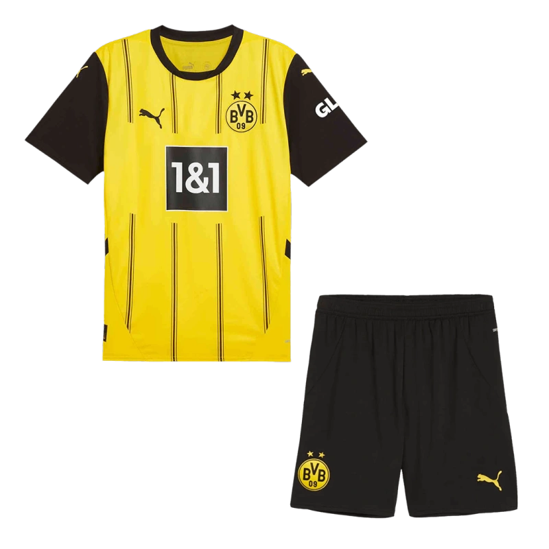 24-25 Borussia Dortmund Home Kids Kit Jersey+Shorts