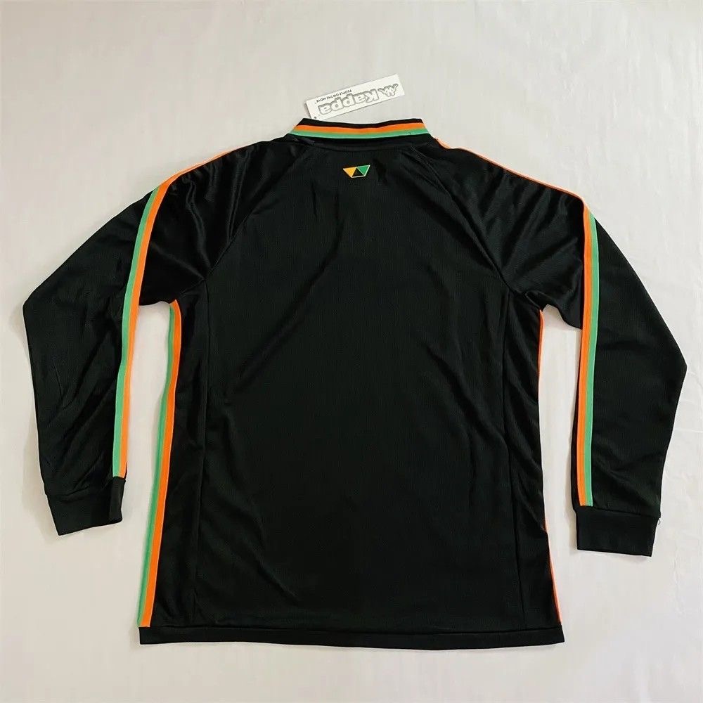 Venezia FC 2022/23 Long Sleeve Home Jersey – Black Gold Retro Style