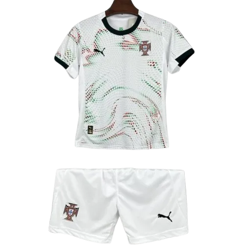 Kids Portugal Away Soccer (Jersey+Shorts) Kits 2025