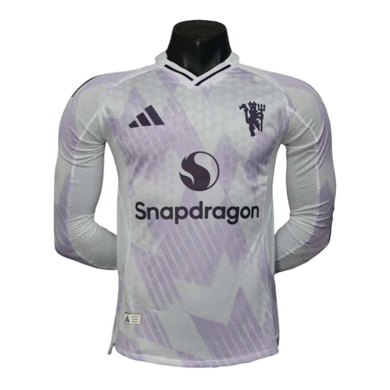 Manchester United Away Long sleeve Football shirt 2025-2026 Player Version