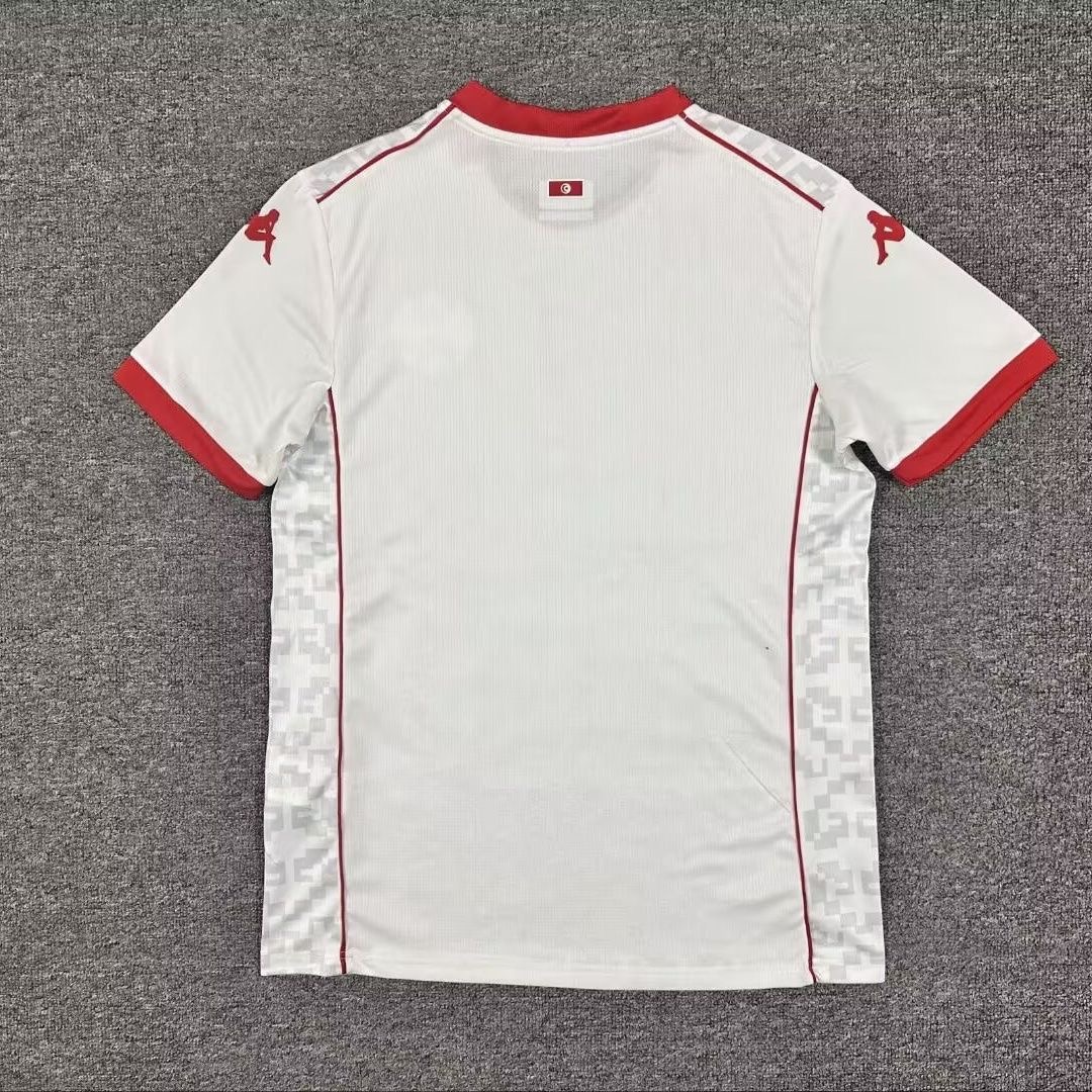 Tunisia 2026-27 Away Jersey – Kappa White Mosaic Edition
