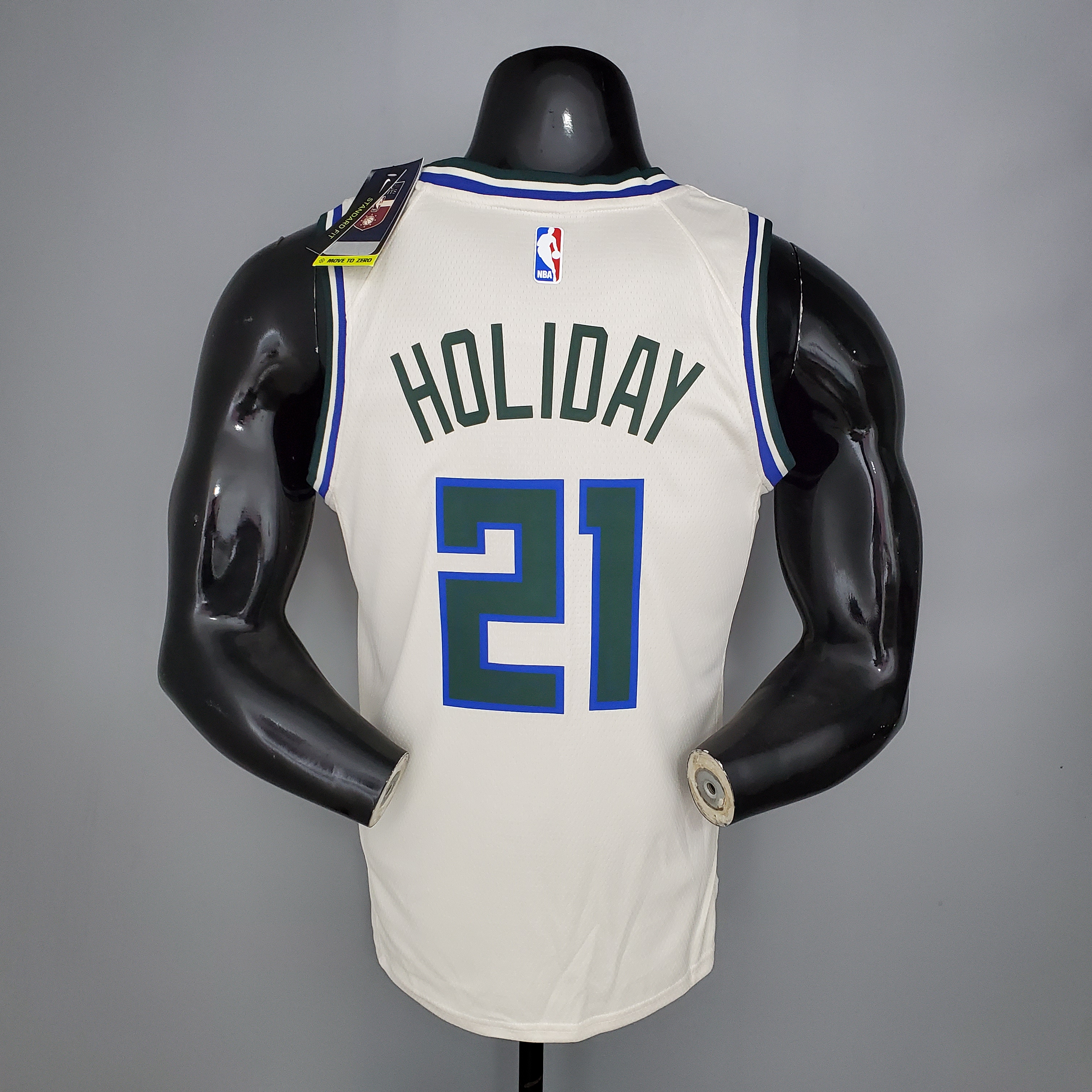 Jrue Holiday Milwaukee Bucks Swingman Jersey Beige