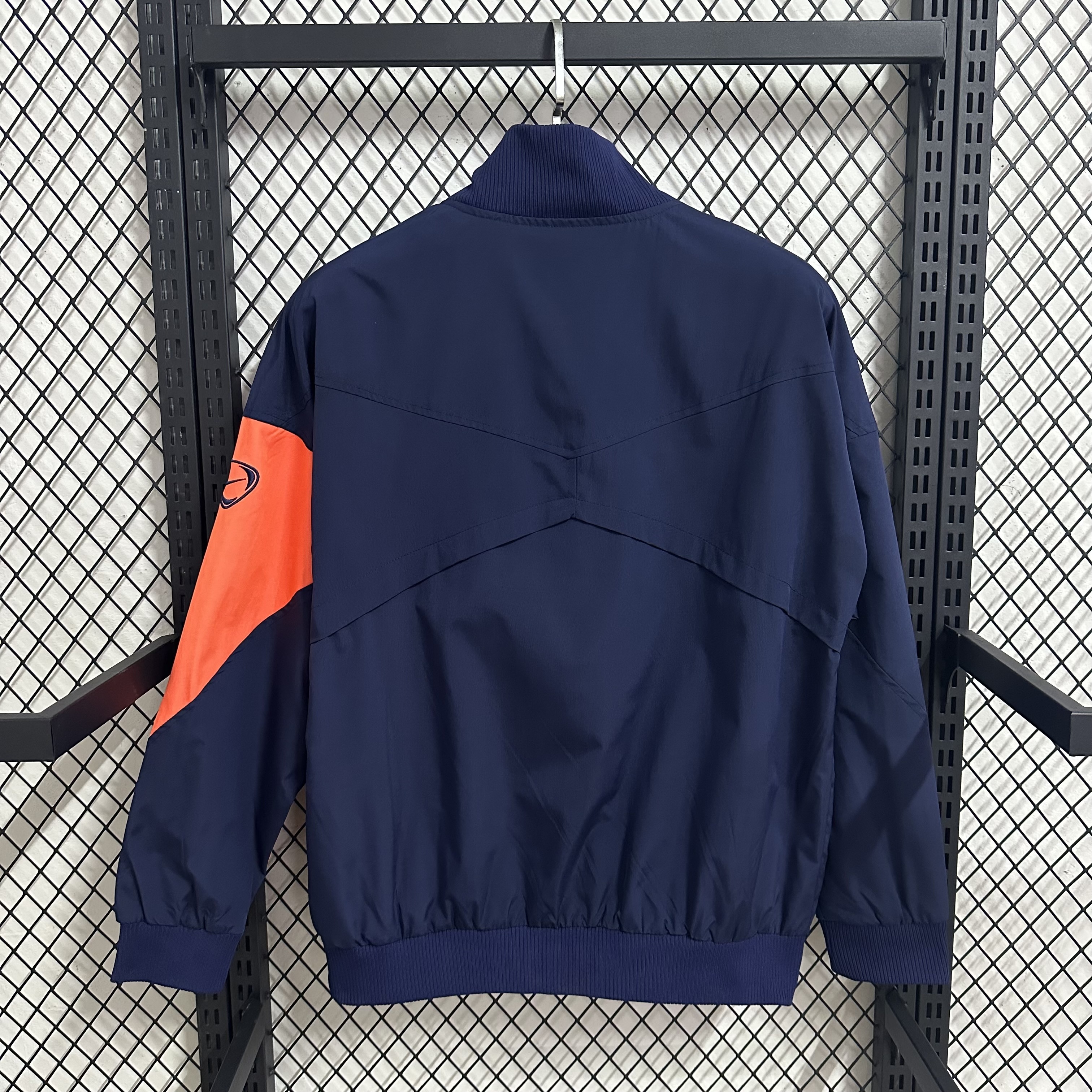 25-26 Basarona Blue with Orange Waterproof Training Windbreaker