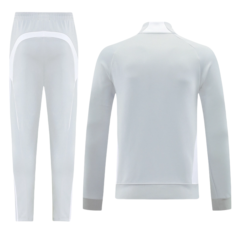 Real Madrid Training Kit White&Grey 2025-26 (Jacket+Pants)