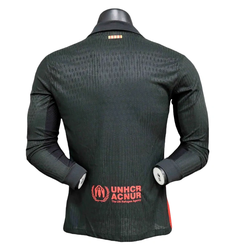 24-25 Barcelona Away Long Sleeve Kit Player Version Shirt Soccer Jersey