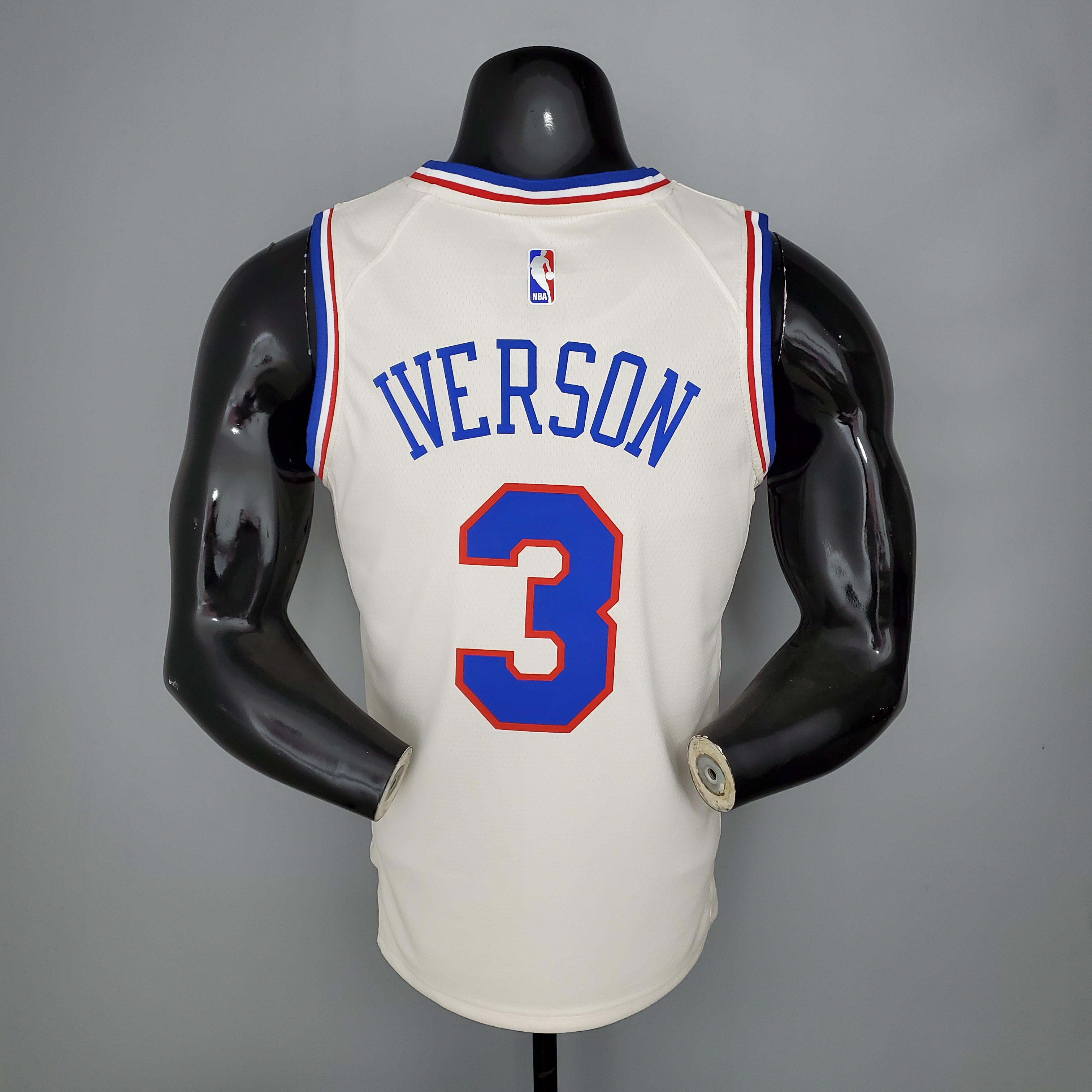 Allen Iverson Philadelphia 76ers Bonus Edition 2020/21 Swingman Jersey Off-White