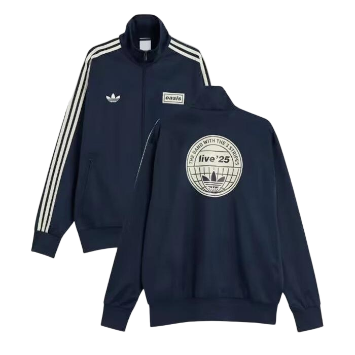 Adidas × Oasis Track Jacket Navy | Live ’25 Anniversary Retro Sports Jacket