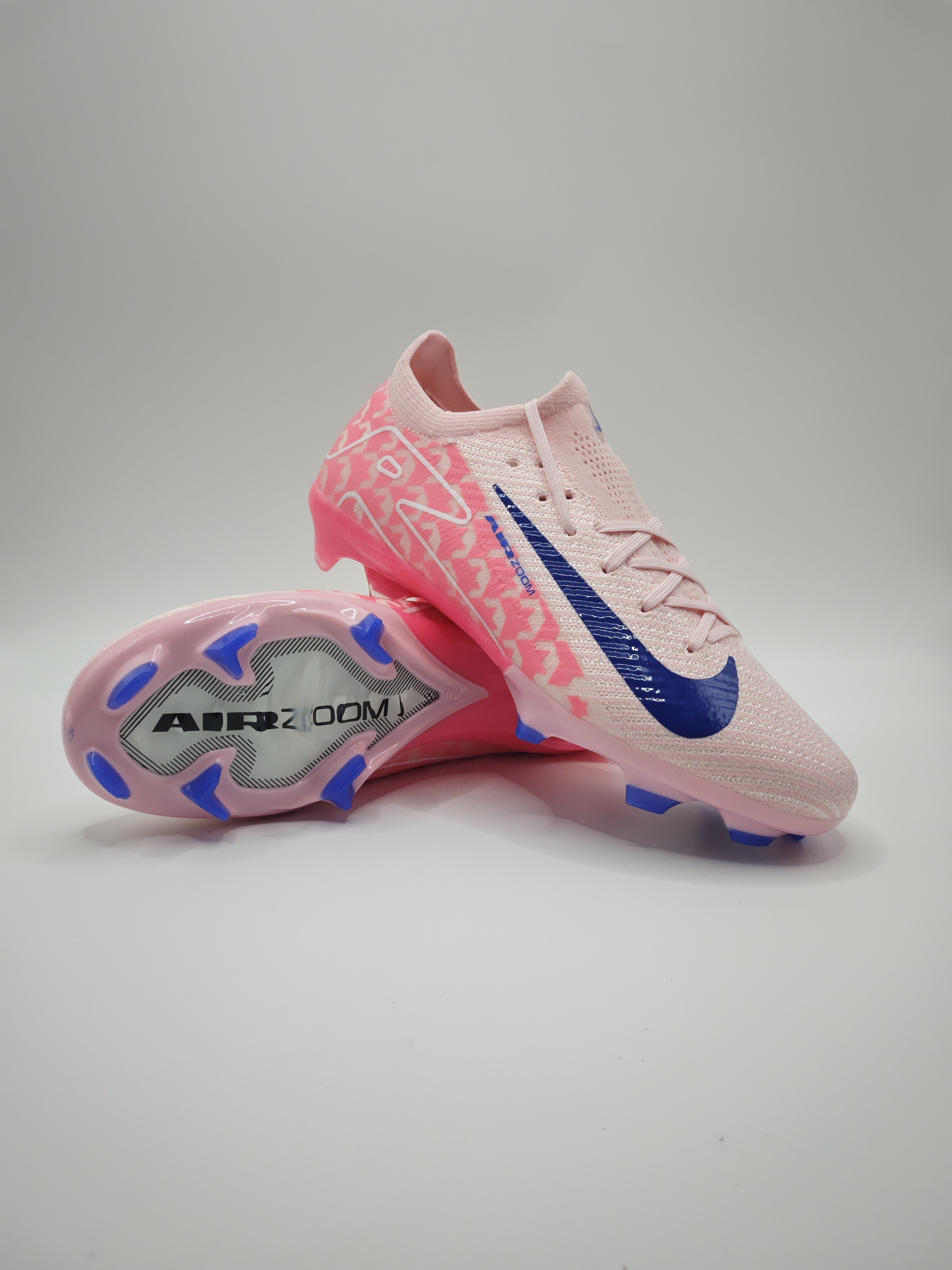 Nike Mercurial 16 FG Soccer Cleats with Built-in Bonded Pack: Full Air Cushion for All-Game Comfort, Waterproof Knit for Rainy Pitches