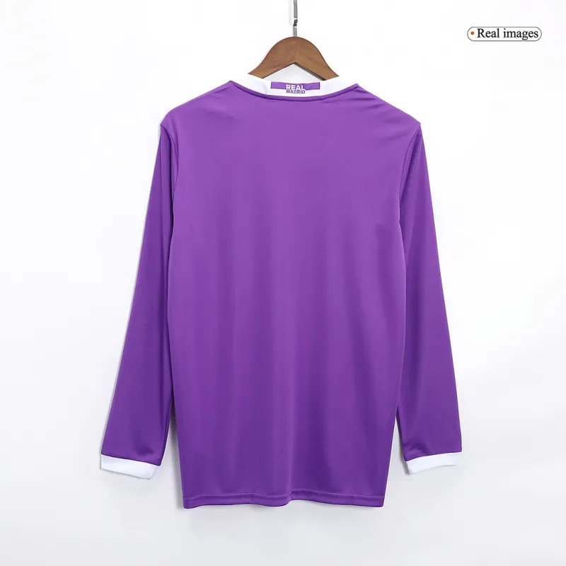 16-17 Real Madrid Retro Long Sleeve Jersey Away