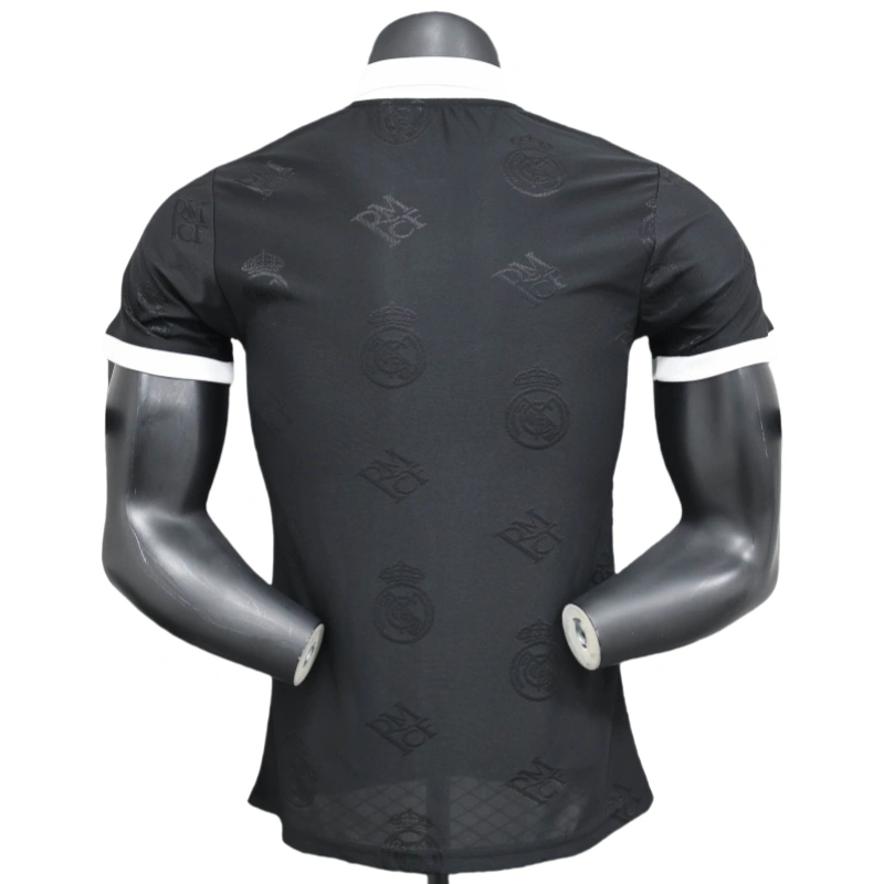 2025-26 Real Madrid Men's Polo Shirt Black