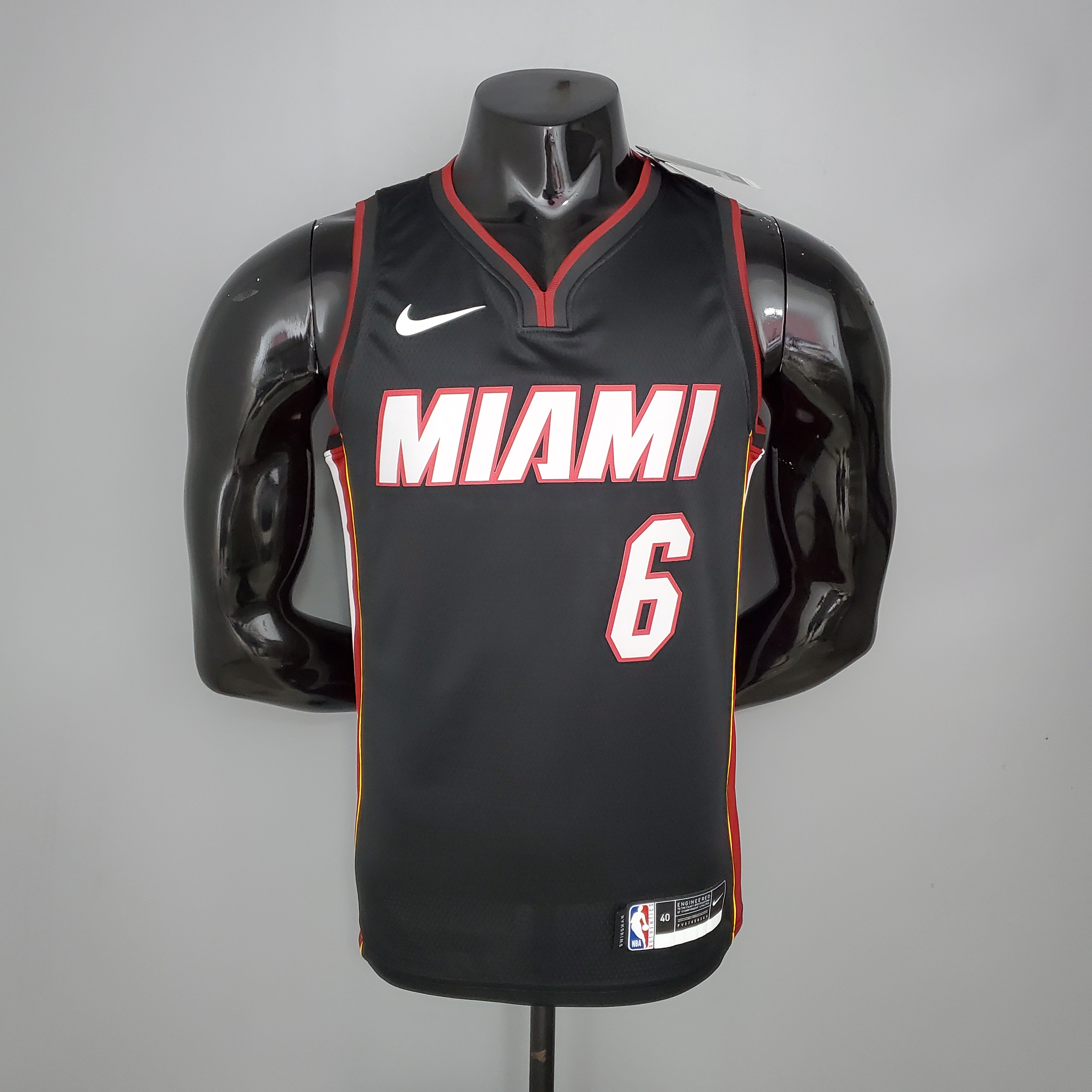 LeBron James Miami Heat Swingman Jersey Black