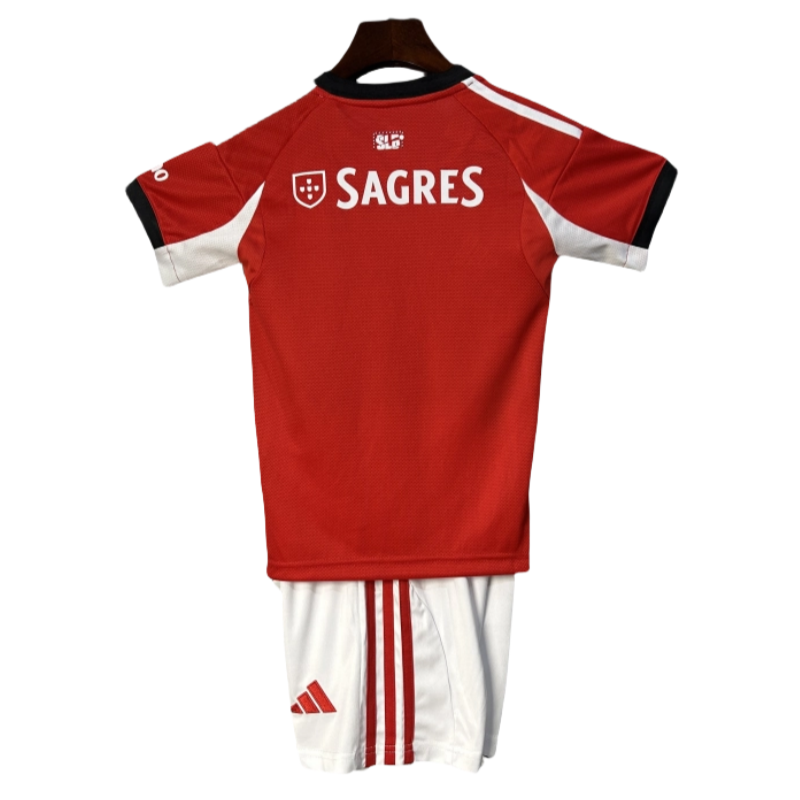 Benfica Home Soccer Jersey Kids Kit 2025-26 (Jersey+Shorts)
